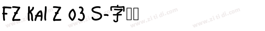 FZ Kai Z 03 S字体转换